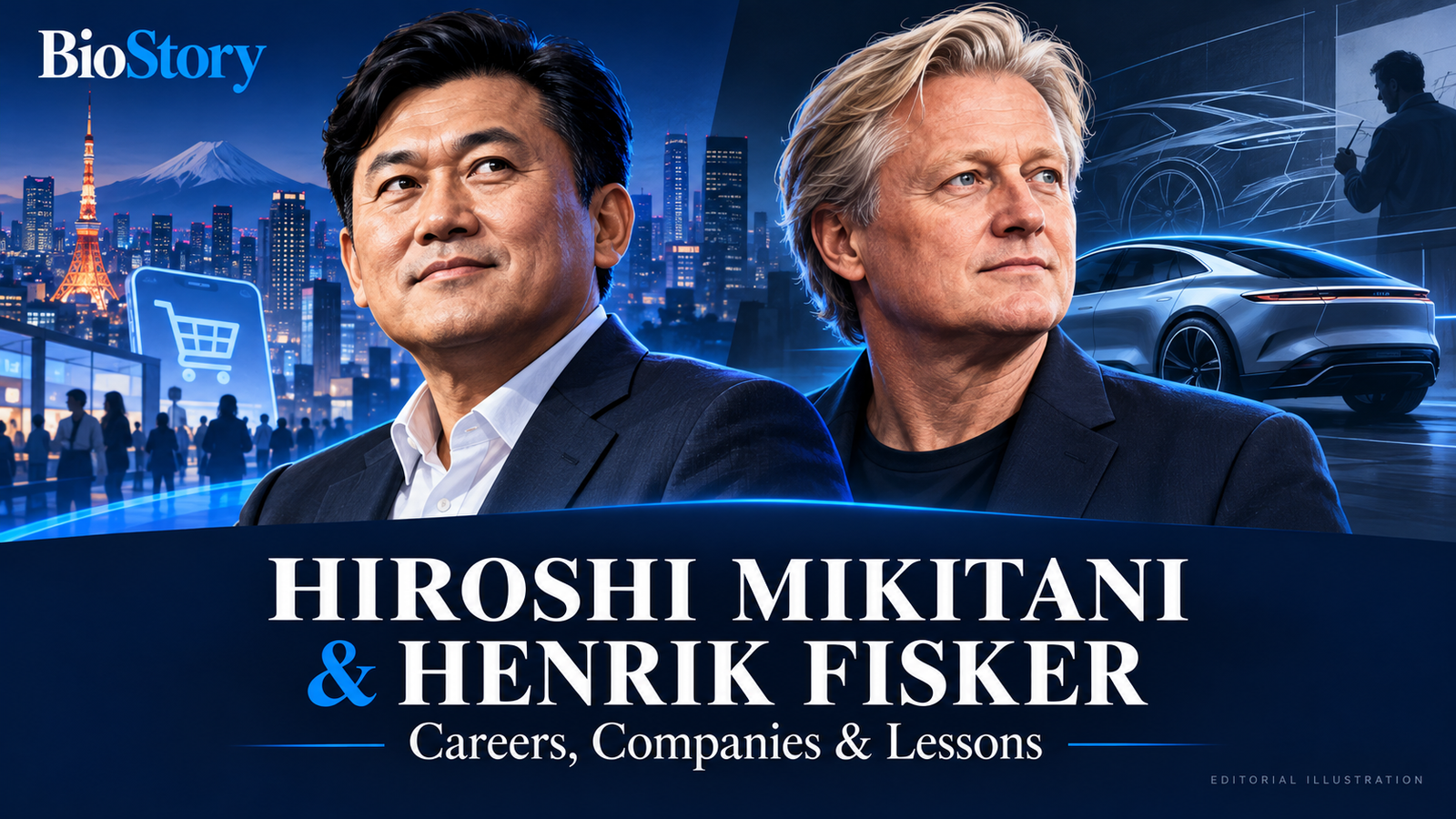 Hiroshi Mikitani and Henrik Fisker: Careers, Companies & Lessons